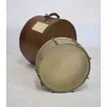 'Premiere' metal framed snare drum, in case, 39cm diameter