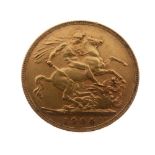 Gold Coin - George VI sovereign, 1904