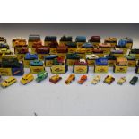 Large assorted collection of vintage Matchbox Moko Lesney diecast model vehicles to include 71