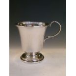 George VI silver cup, Birmingham 1936, 7.5cm high, 1.9toz approx
