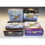 Four Corgi Aviation Archive diecast model 1/72 scale planes comprising AA36205 Gloster Gladiator,