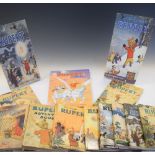Assorted group of vintage Rupert Bear annuals, approximately 15