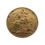 Gold Coin - George V sovereign, 1911