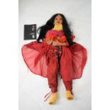Götz limited edition Annette Himstedt Mindiyana plastic doll, in traditional Indian clothing, approx