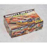 Mighty Metro Scalextric slot car racing set (one car missing)