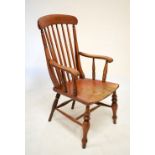 Beech and elm seat Thames Valley stick-back elbow chair