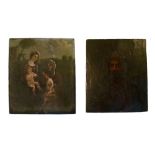 Two 18th/early 19th Century Old Master-style oil paintings on panel, the first possibly the Holy
