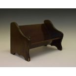 Early 20th Century inlaid mahogany bookstand, 35.5cm wide