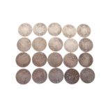 Coins - Twenty assorted Victorian Half Crowns, 8.3toz approx