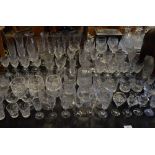 Large collection of good quality cut glassware, lead crystal etc