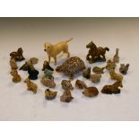 Wade Whimsies and other ceramic animals, etc