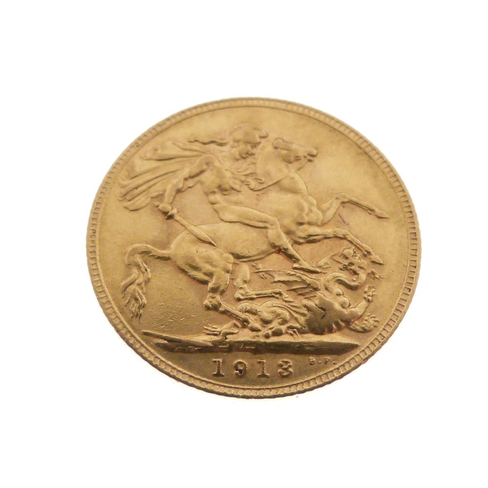 Gold Coin - George V sovereign, 1913