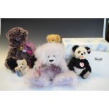 Assorted group of children's teddy bears to include Charlie Bear, 1929 Classic Teddy Bear (Steiff