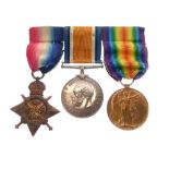 World War I medal group awarded to L-13090 Private E.G. Walters of the Royal Fusiliers comprising