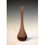 Daum Nancy Solifleur glass purple bud vase, 15.5cm high