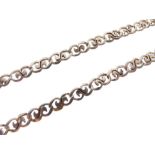 White metal necklace stamped 925, 22.2g approx, 46cm long