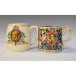 Edward VIII Coronation mug, together with George VI and Queen Elizabeth coronation mug designed by