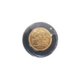 Gold Coin - Queen Elizabeth II sovereign, 1958