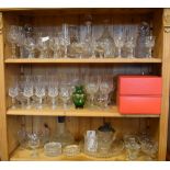 Large quantity of cut glass tablewares to include; boxed Royal Brierley crystal, etc