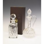 Waterford Colleen cut crystal decanter, together with Webb whisky decanter