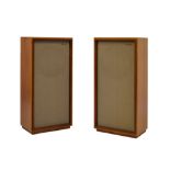 Pair of Tannoy Monitor Gold speakers, serial numbers 139814 and 139816, model LSU/HF/12/8, each 84cm