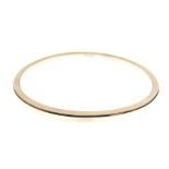 9ct gold bangle of heavy gauge, 24.4g approx