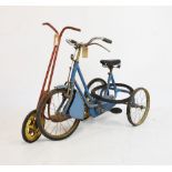 Childs vintage tricycle and scooter (2)
