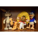 Two Steiff Loony Tunes Company Bugs Bunny and Speedy Gonzales, together with Disney Donald Duck