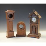 Early 20th Century Hamburg American Clock Co mantel timepiece, in architectural case, 30cm high,