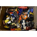 Large quantity of loose Corgi, Matchbox and other die-cast model vehicles