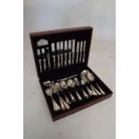 Mappin & Webb canteen of silver-plated cutlery, cased