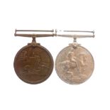 First World War medal pair awarded to George.O. Crump comprising: Merchantile Marine Medal and War