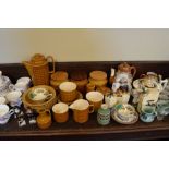 Quantity of Hornsea 'Saffron' pattern tableware, Royal Stafford bone china tea set etc