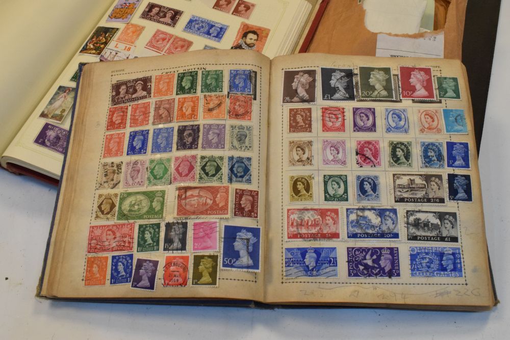Stamps - Selection of UK and World in two albums, together with an envelope of loose stamps and an - Image 3 of 12