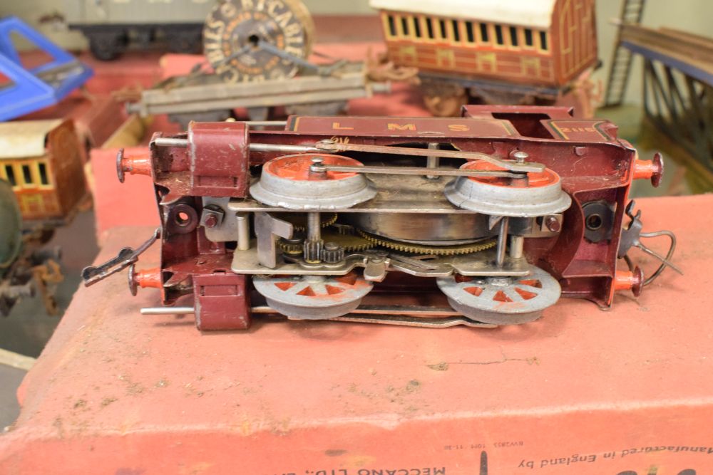 Quantity of Hornby Series tin plate railway train sets locomotive and waggons, rolling stock and - Image 12 of 12