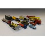 Quantity of vintage Dinky Supertoys die-cast model vehicles to include; Heavy Tractor, Horse Box,