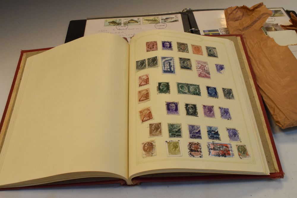 Stamps - Selection of UK and World in two albums, together with an envelope of loose stamps and an - Image 10 of 12
