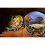Large quantity of collectors plates, mostly boxed