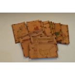 Bundle of assorted leather postcards