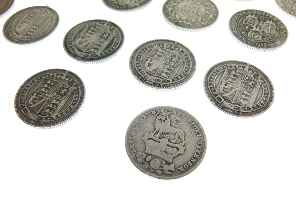 Coins - Group of mainly Victorian Shillings, together with two George IV Shillings (19) - Image 9 of 20