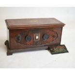 Mahogany cased Gecophone radio, 57cm wide