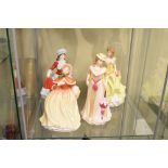 Four Royal Doulton 'Pretty Ladies Collection' figures to include Spring HN5321, Summer HN5322,