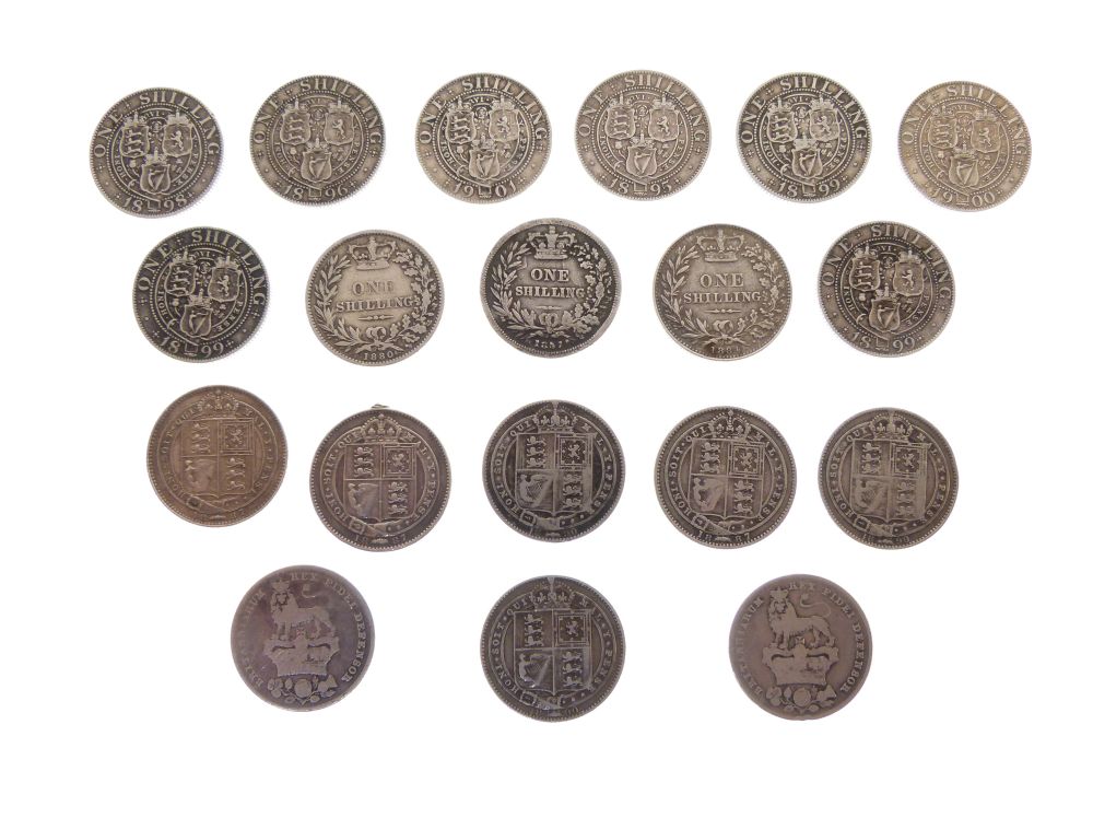 Coins - Group of mainly Victorian Shillings, together with two George IV Shillings (19) - Image 2 of 20