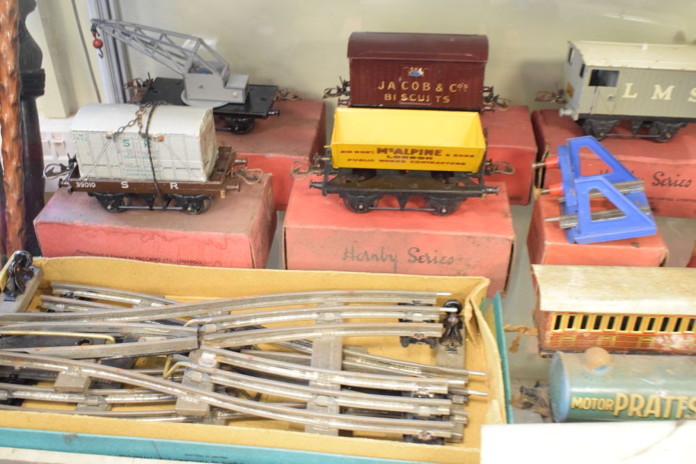Quantity of Hornby Series tin plate railway train sets locomotive and waggons, rolling stock and - Image 5 of 12