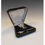 George V cased silver Christening set of egg cup and spoon, Sheffield 1922, 2.9toz approx
