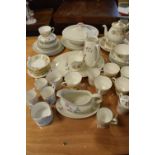 Quantity of Royal Doulton 'Pillar Rose' pattern tableware, and a Colclough floral decorated tea set,