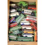 Large quantity of EFE Corgi, and others various branded die-cast model buses and coaches