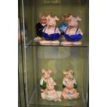 Eight Wade Nat West piggy banks