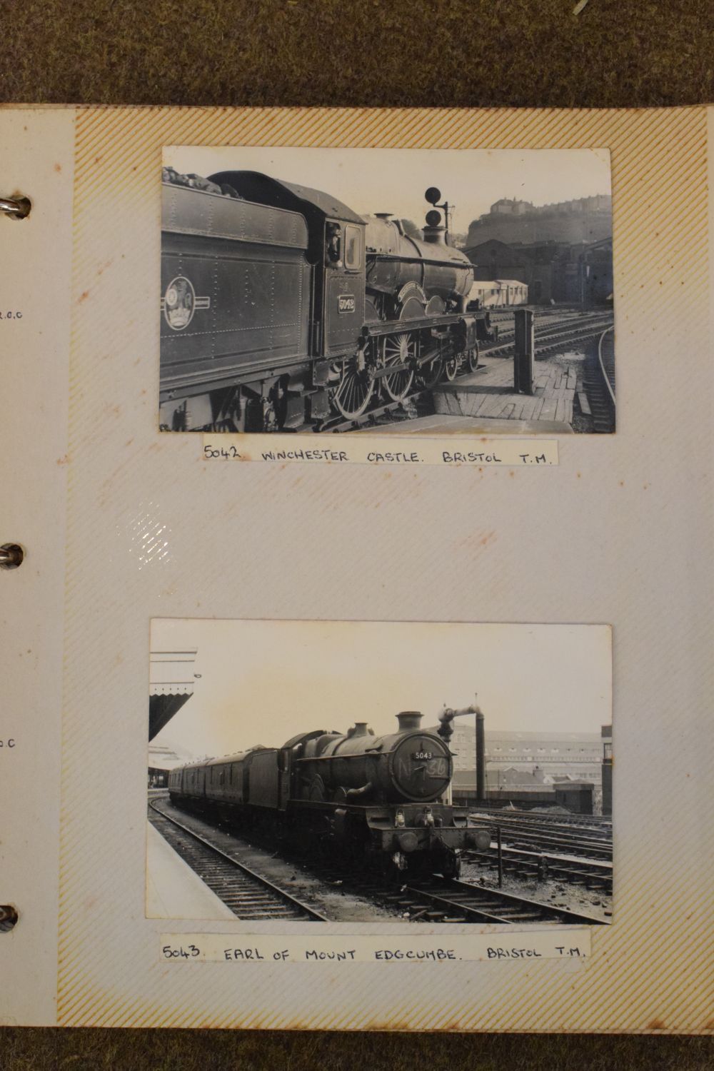 Collection of mid 20th Century monochrome photographs and postcards of steam locomotives around