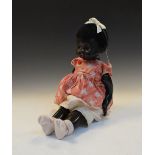 Vintage black celluloid children's doll, 55cm high